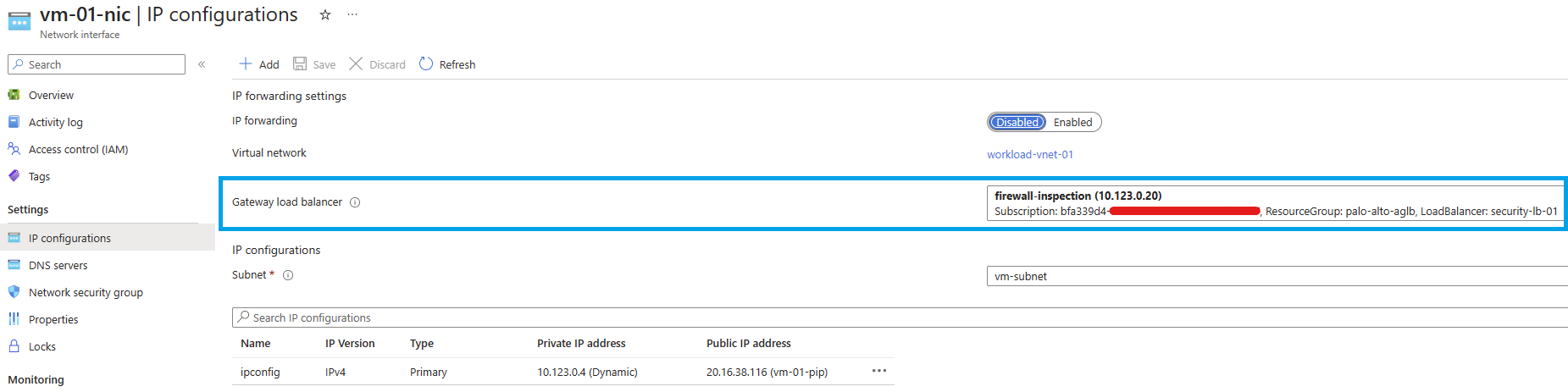 Azure Gateway Load Balancer